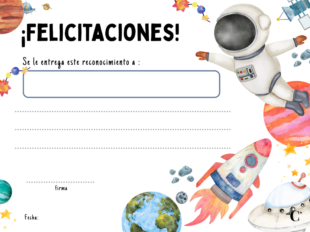 Diploma Set Espacio